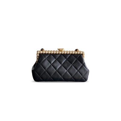 CHANEL 26C LAMBSKIN PEARLS CLUTCH AS5912 (20.5*10*7.5cm)